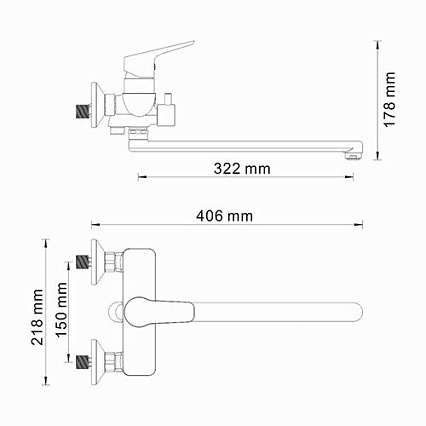 Смеситель универсальный WasserKRAFT Lippe 4502L