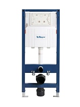 Инсталляция для унитаза BelBagno BB-101-M-BC с кнопкой, белый глянец