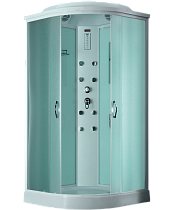 Душевая кабина Timo Eco TE-0709 90x90 см, с г/м, рифленые стекла, белый
