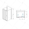 Душевой уголок RGW Passage PA-73 (PA-13 + Z-050-2) 140x90, прозрачное, хром