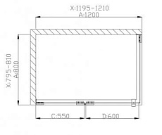 Поддон для душа Grossman Status ST-120QL 120x80 прямоугольный, левый