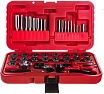 Набор метчиков и плашек Мастак SK-5 1/8"-1/2" кейс, 40 предметов 351-10040C