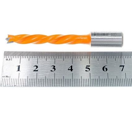 Сверло HW (6x43x70 мм; Z 2+2; S 10x20 мм; LH) для присадочного станка CMT 309.060.12