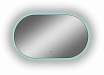 Зеркало Континент Fleur LED 100x60 см с холодной подсветкой, антипар ЗЛП2296