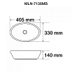 Раковина Melana MLN-7138MB 40.5 см, черный матовый