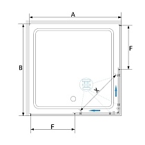 Душевой уголок RGW Stilvol SV-31G 90x90 золото браш, прозрачное