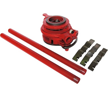 Клупп для нарезания резьбы 1/2"-3/4", 1"-11/4", 11/2"-2" + три комплекта резцов Santool 032116-001