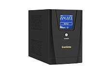 Источник бесперебойного питания Exegate SpecialPro Smart LLB-1600.LCD.AVR.2SH.3C13.USB 1600VA/950W, 2Sch/3C13, USB, металлический корпус, Black 292804
