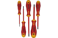 Набор диэлектрических отверток Felo Ergonic с тестером напряжения 6 шт 41396398