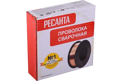 Проволока сварочная СВ-08Г2С (5 кг; 0.8 мм; D=200) Ресанта 71/6/53