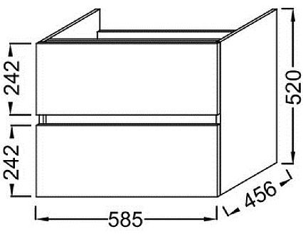 Тумба с раковиной Jacob Delafon Tolbiac 60 см Тумба с раковиной Jacob Delafon Tolbiac 60 см