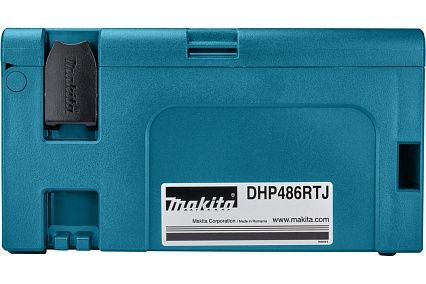 Ударная аккумуляторная дрель-шуруповерт Makita LXT BL 18 В, 13 мм, 125/65 Нм, 2x5.0 Ач, ЗУ, Makpac DHP486RTJ