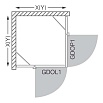 Душевая дверь Roltechnik Elegant Line GDOL1 140 см левая