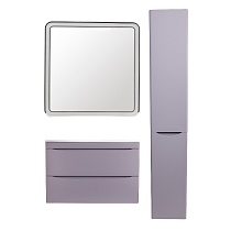Шкаф пенал Style Line Бергамо Люкс Plus 30 см R с б/к, серый антискрейч СС-00002330