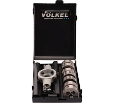 Набор плашек VOLKEL М3-М12 HSS-G (+ вороток) 8 предметов V49525