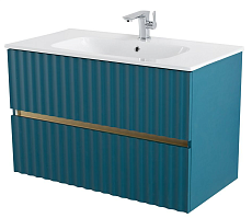 Мебель для ванной Art&Max Elegant 60 см, LED подсветка, аквамарин