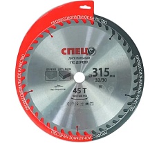 Диск пильный по дереву (315х32/30 мм; 45 зубьев) Спец СПЕЦ-0521301