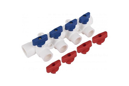 Коллектор TEBO PPR 40x20x4 выхода 030091273