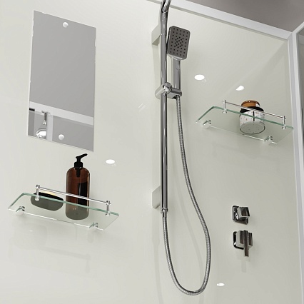 Душевая кабина Niagara Standart ST120/90/15Q/BK 120x90 стекло прозрачное, без крыши, без г/м