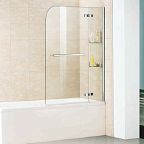 Шторка для ванны WeltWasser WW 100D2AK-100 100х140, 10000001237 прозрачное