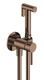 Смеситель с гигиеническим душем AQUAme Siena AQM6217BC медь шлифованная