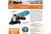 Угловая шлифовальная машина Bort BWS-1200-125 91275363
