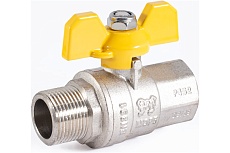 Шаровой кран для газа PROFACTOR PF GAS ручка бабочка, в/н 3/4 дюйма PF GBV 337