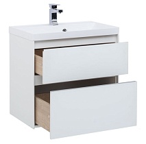 Мебель для ванной Aquanet Гласс 60 см белый