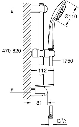 Душевой гарнитур Grohe Euphoria Eco 27230001