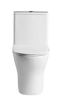 Унитаз-компакт Aquatek Гелиос AQ2816T-00 безободковый, смыв торнадо, с микролифтом