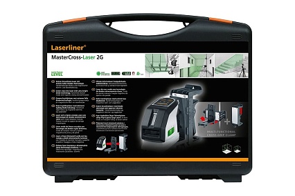 Зеленый перекрёстный лазерный нивелир Laserliner MasterCross-Laser 2G 031.370A