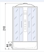 Душевая кабина River Desna 120/90/44 МТ 120x90 матовая, правая 10000001762