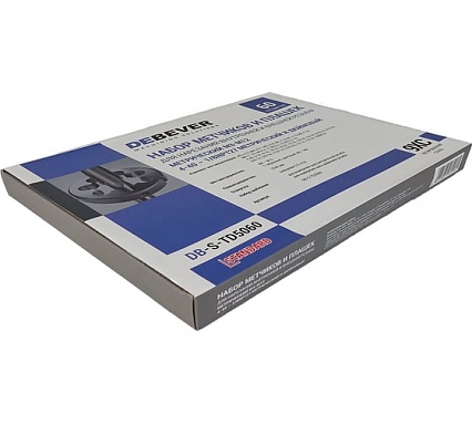 Набор метчиков и плашек Debever Machining Solutions М3 -12, 4-40 - 1/8NPT27, 60 предметов, метр/дюйм резьба DB-S-TD5060
