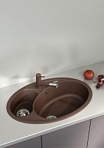 Кухонная мойка Florentina Селена 78 см, коричневый FG