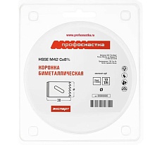 Коронка биметаллическая мелкий зуб, 86х38 мм, HSSE M42 №373 Профоснастка 80102073