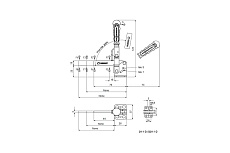 Прижим вертикальный KUKAMET с привариваемым винтом 211-1-D-C1