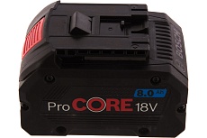 Батарея аккумуляторная Li-ion ProCORE18V 8.0 Ач Bosch 1600A016GK