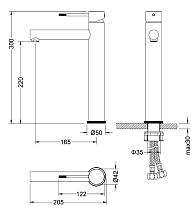 Смеситель для раковины Timo Saona 2311/03F черный