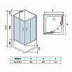 Душевая кабина WeltWasser Aller 901 90x90 хром, прозрачное 10000003254