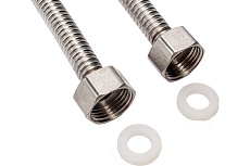 Гибкая сильфонная подводка для смесителя Kopfgescheit 1/2&quot;хM10, 40 см KG-A374 комплект из двух штук KG-A374х2