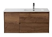 Тумба с раковиной BelBagno Kraft 100 см, 2 ящика, 1 дверца, правая Rovere Tabacco
