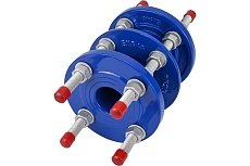 Демонтажная вставка DN.ru ДВ-GGG400-3Ф EPDM Ду50 Ру10/16 чугунная, трехфланцевая D350-01164