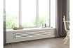 Вертикальный стальной радиатор GUARDO Retta 6P 230x1200 мм, 5 секций, S=9м², нижнее левое подключение 6P-1200-05 NK-GOR-L R9016(M)