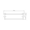 Полотенцедержатель Rav Slezak COA0701/45 49.3 см хром