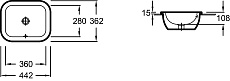 Раковина Jacob Delafon Vox EYD102-00 44 см