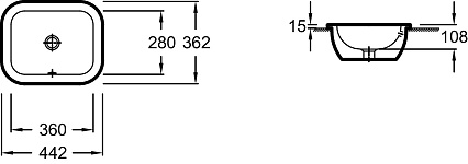 Раковина Jacob Delafon Vox EYD102-00 44 см