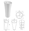 Раковина CeramaLux WK 8100 42.5 см