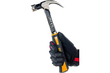 Молоток-гвоздодер Ingco 450 гр. INDUSTRIAL HCH8816