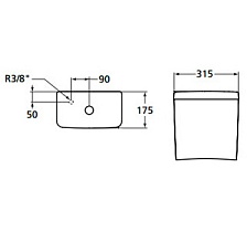 Бачок для унитаза Ideal Standard Connect CUBE E797001