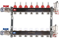 Коллектор из нержавеющей стали Rommer в сборе, с расходомерами, 7 выходов Rms-1210-000007 RG0091LAMEVLMT